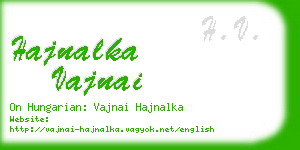 hajnalka vajnai business card